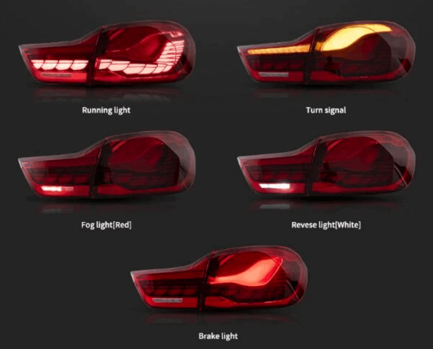 BMW 4 Series F32, F33, F36, F82, F83 | GTS STYLE LED TAILLIGHTS Vehicle Multimedia Systems