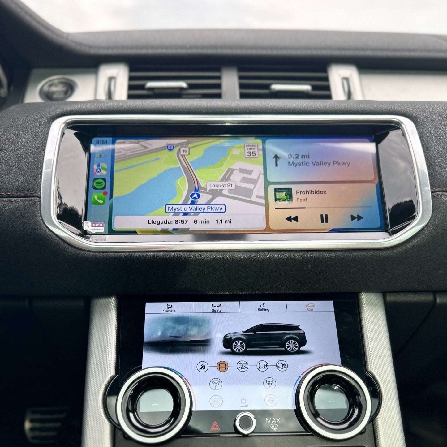 Land Rover Range Rover Evoque | 2012-2018 | Android Screen + AC Panel VMS