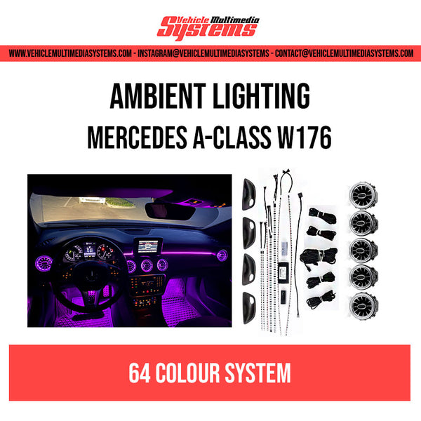 Ambient Light kit for Mercedes-Benz A-Class (W176), CLA (W117), and GL –