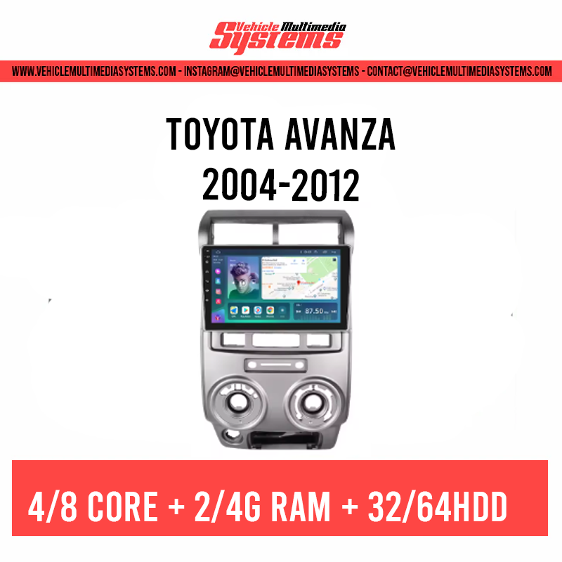 Toyota Avanza RHD | 2004-2012 | Android Screen