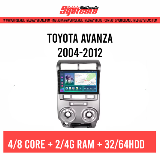 Toyota Avanza RHD | 2004-2012 | Android Screen