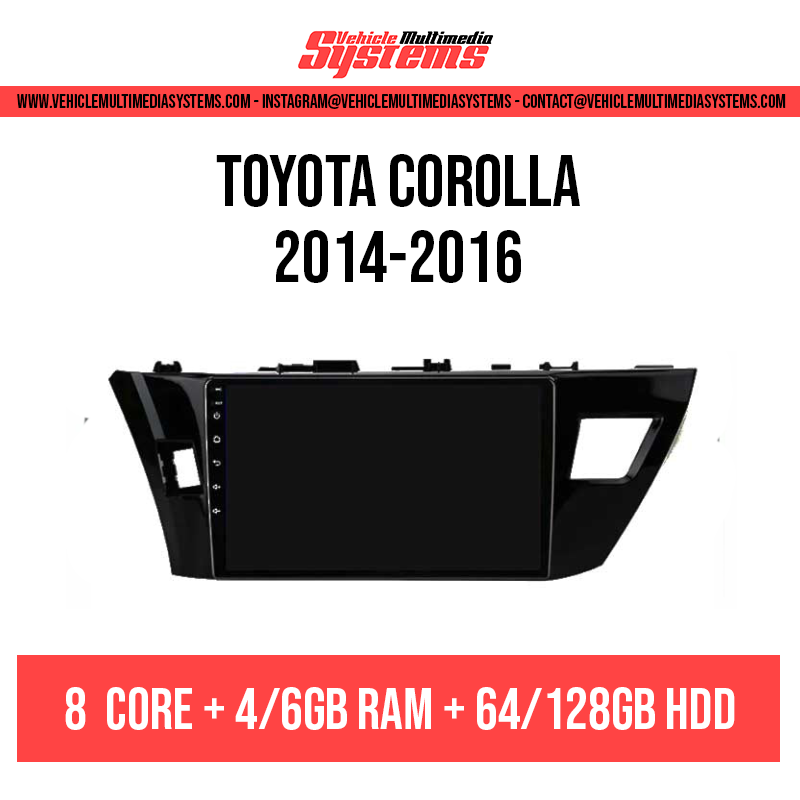 Toyota Corolla | 2014-2016 | Pantalla Android