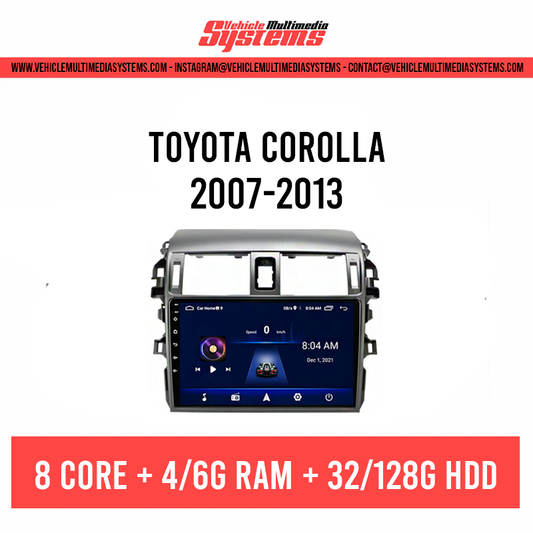 Toyota Corolla | 2007-2013 | Android Screen
