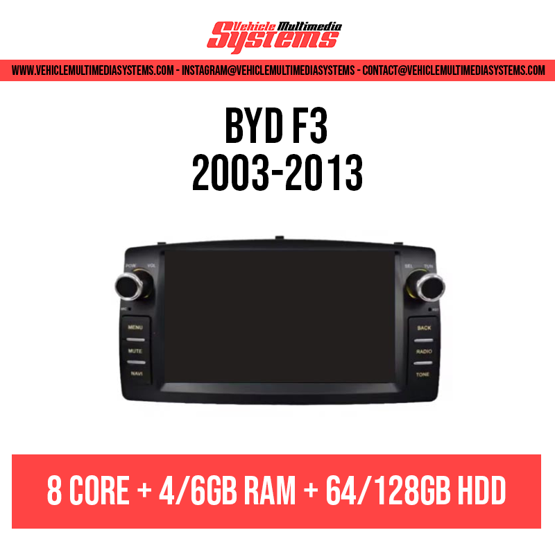 BYD F3 | 2003-2013 | Android Screen