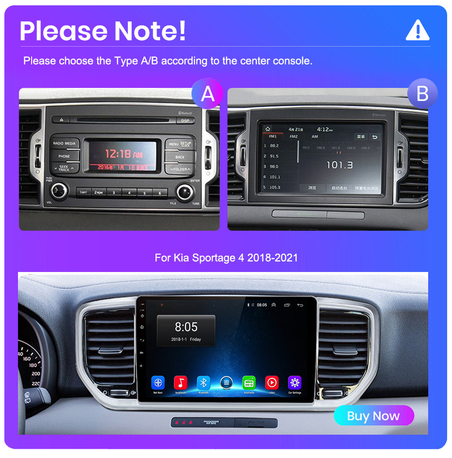 Kia Sportage 4 | 2016-2018 | Android Screen