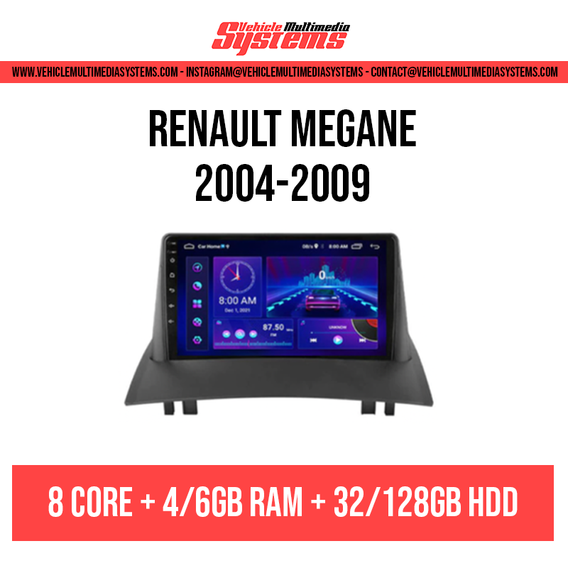 Erisin 4GB+64GB 8 Core Android 14 Autoradio Navigatore per Renault Megane 3 Renault Fluence Senza fili CarPlay DSP Bluetooth 5.0 WiFi SWC DVD Radio GPS Canbus 7 pollici Schermo tattile