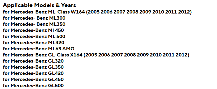 Mercedes-Benz ML/GL | 2005-2012 | Android Screen