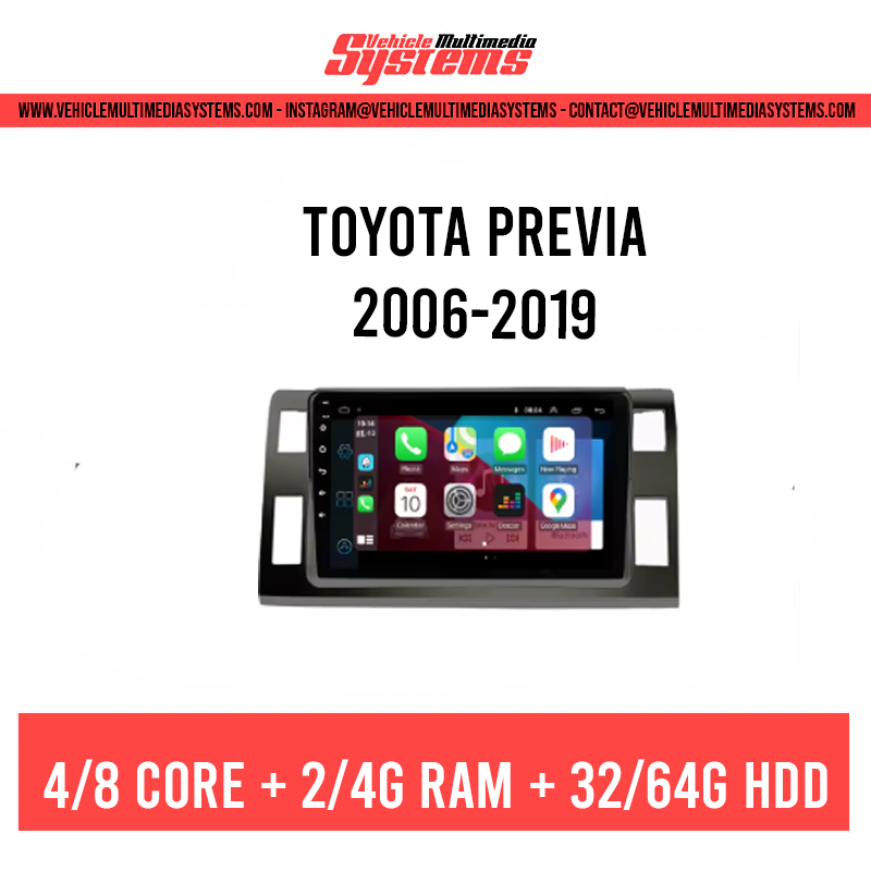 Toyota Previa | 2006-2019 | Android Screen