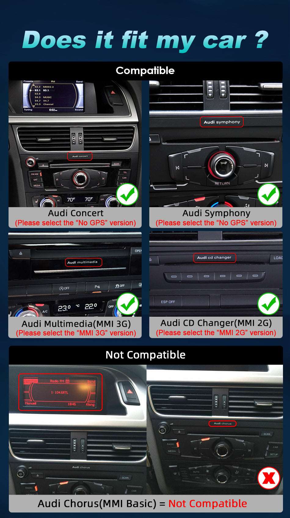 Audi A4 A5 B8 | 2008-2016 | Android Screen