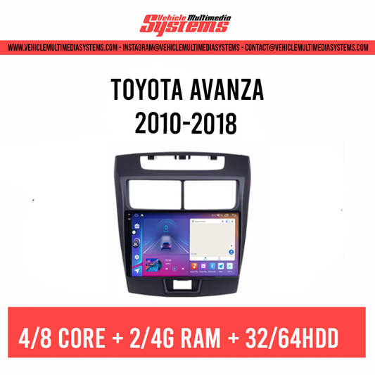 Toyota Avanza RHD | 2010-2018 | Android Screen