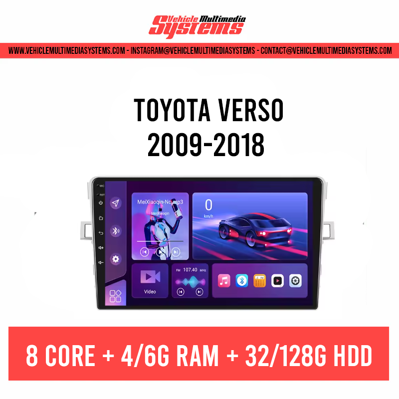Toyota Verso | 2009-2018 | Android Screen