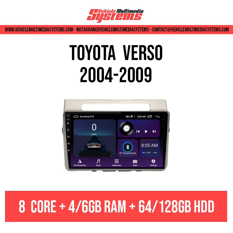 Toyota Verso | 2004-2009 | Pantalla Android