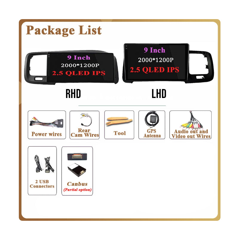 Volvo S60 V60 | 2008-2020 | Android Screen