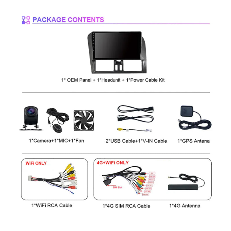 Volvo XC60 | 2009-2013 | Android Screen