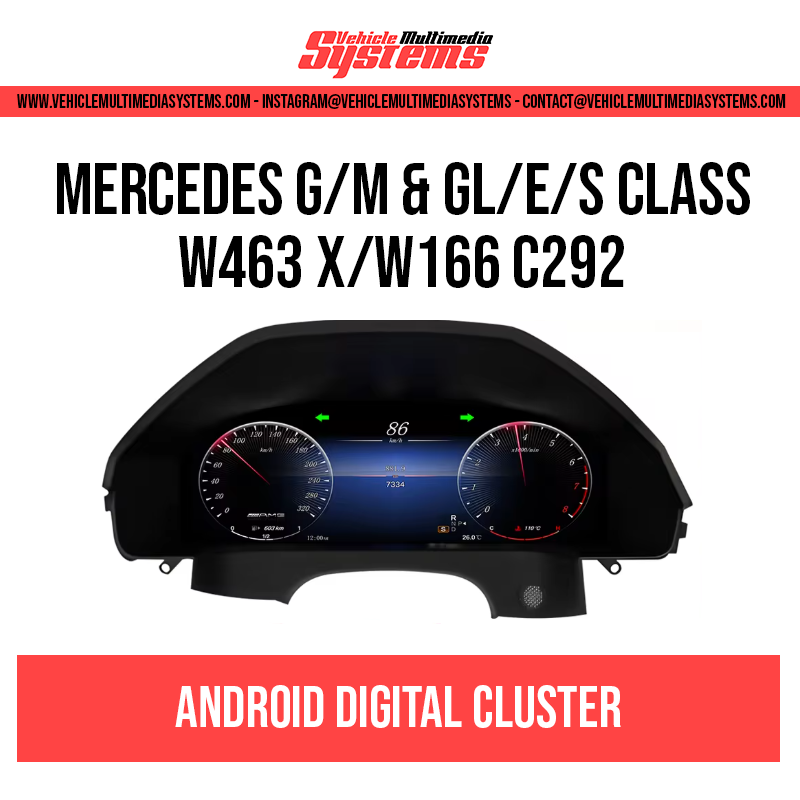 Mercedes Benz G/M/GL/GLE/GLS Class | W463 X166 W166 C292 | Digital Cluster