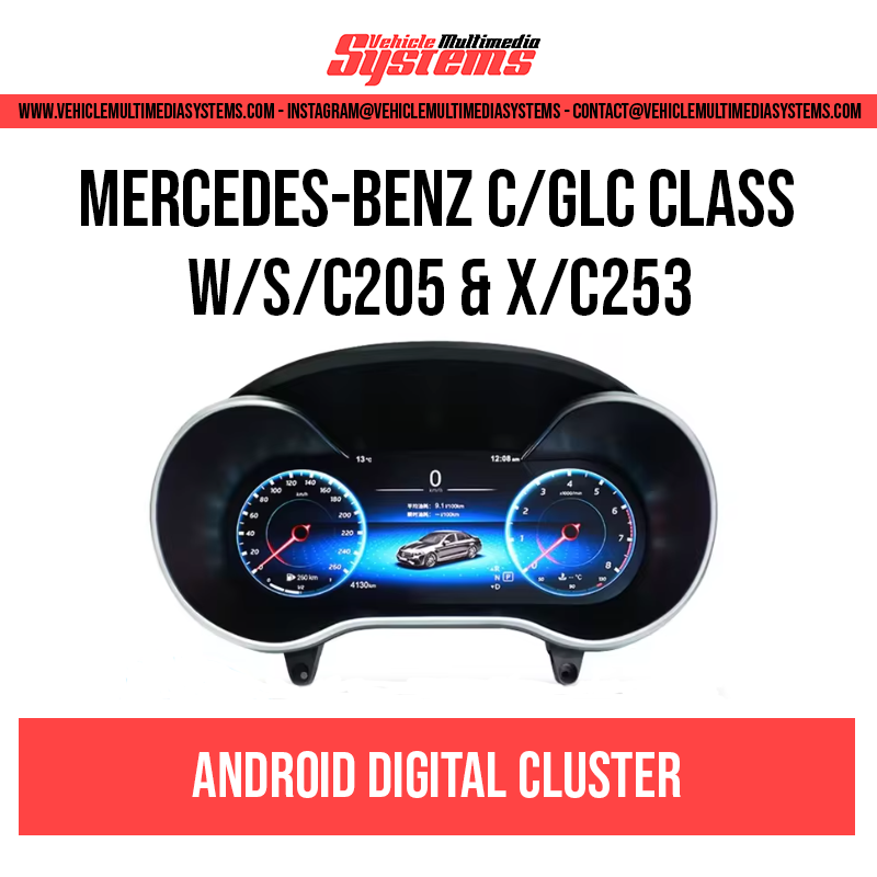 Mercedes Benz C/GLC Class | W/S/C205 & X/C253 | Digital Cluster