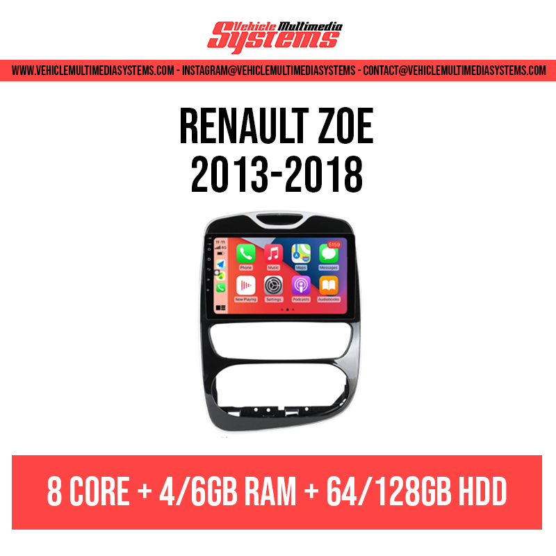 Renault Zoe | 2013-2018 | Android Screen– Vehicle Multimedia Systems