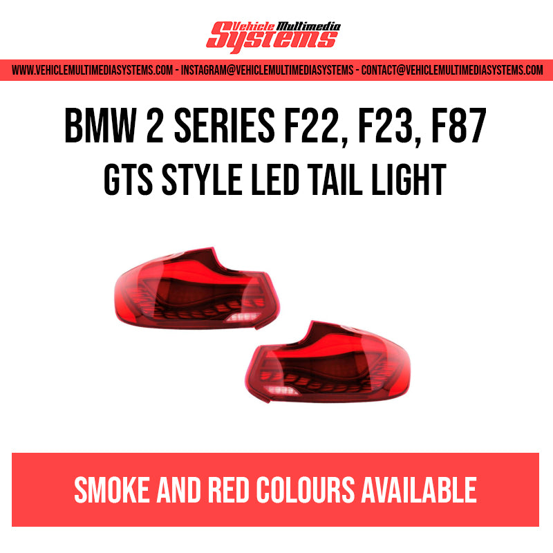 BMW 2 Series F22, F23, F87 | GTS STYLE LED TAILLIGHTS Vehicle Multimedia Systems