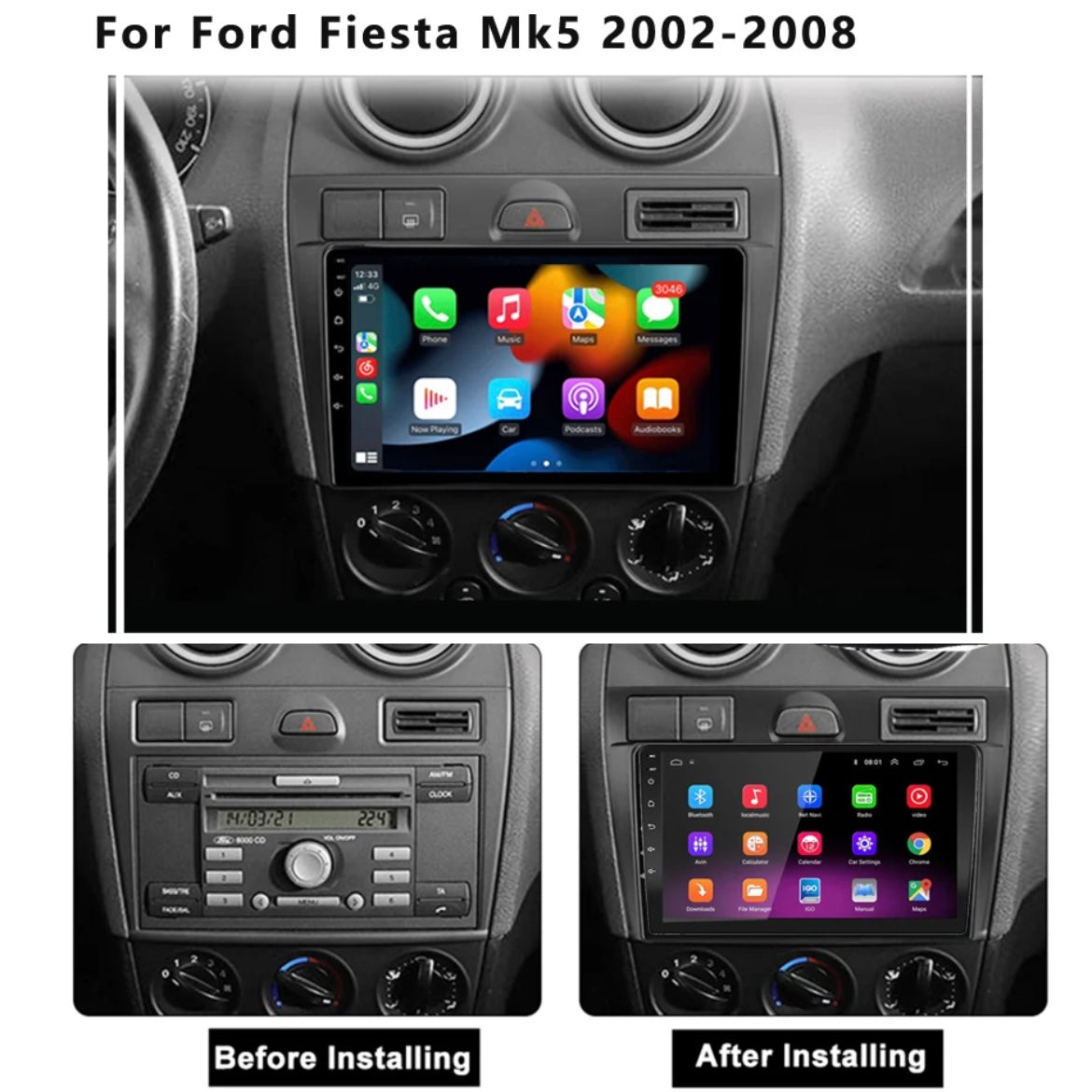 Ford Fiesta | 2002-2009 | Android Screen VMS