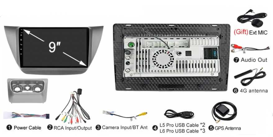 Mitsubishi Lancer | 2001-2008 | Android Screen VMS
