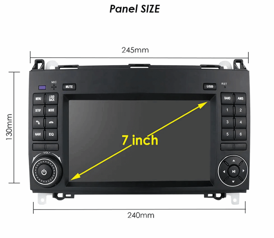 Mercedes Sprinter Van | 2010-2016 | Android Screen