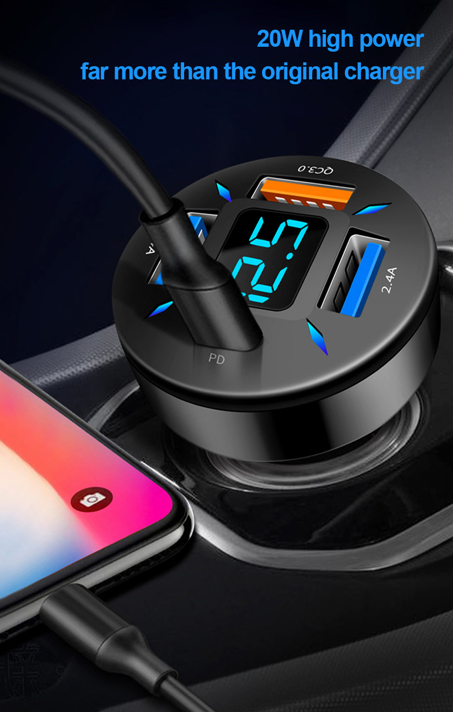 Car Charger Vehicle Multimedia Systems