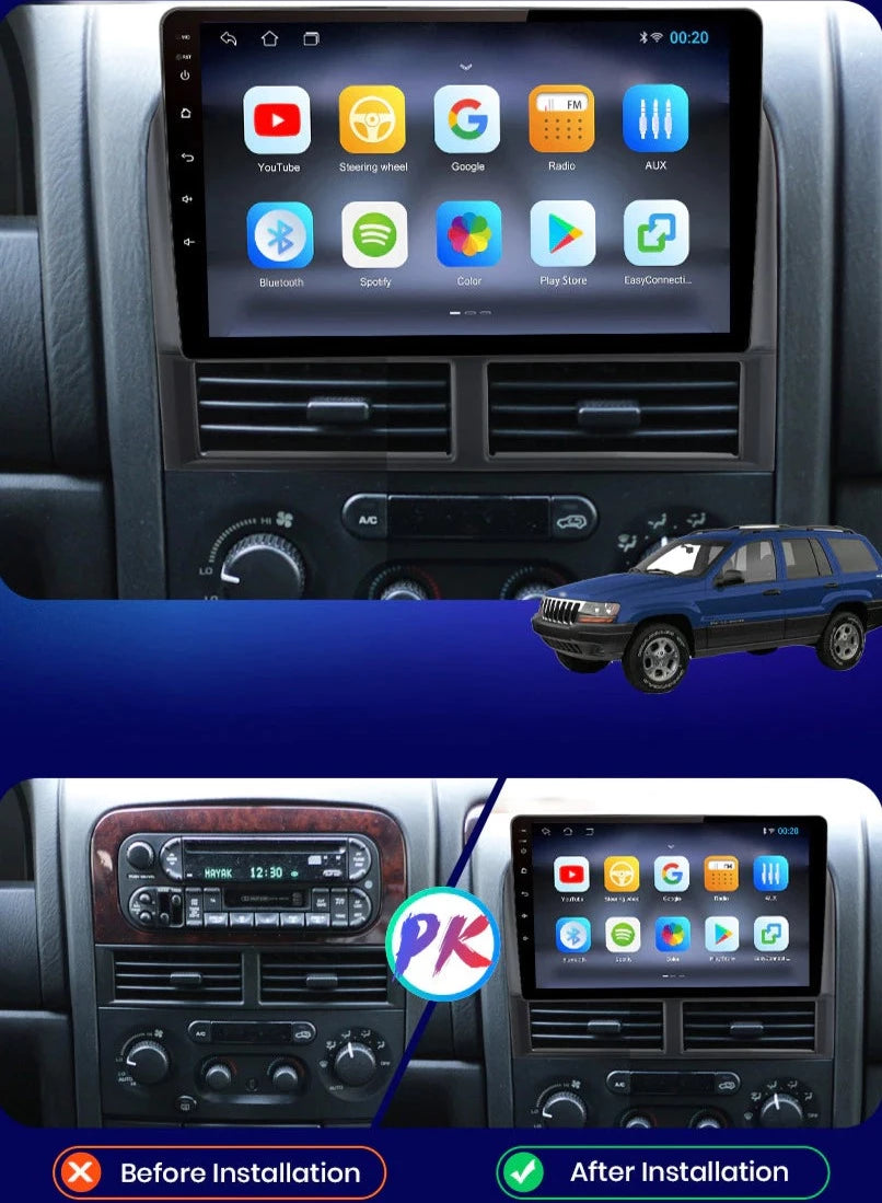 Jeep Grand Cherokee | 1998-2004 | Android Screen VMS