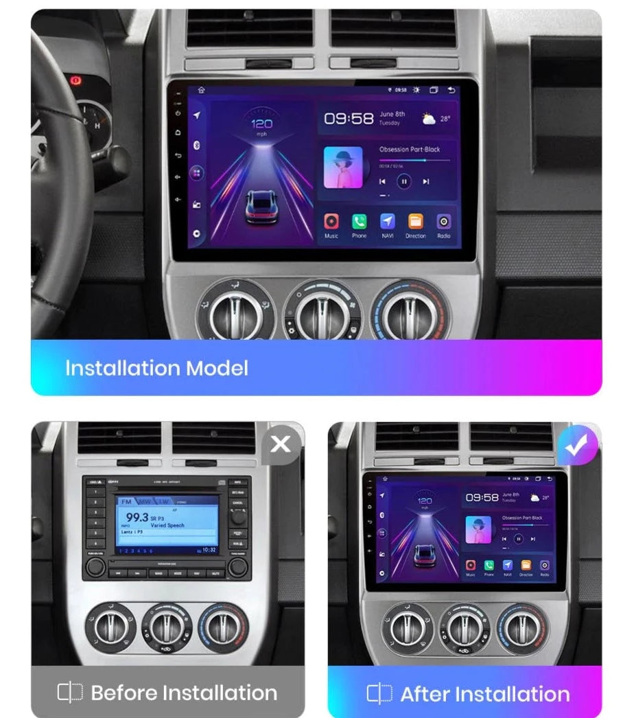 Jeep Compass | 2007-2009 | Android Screen VMS