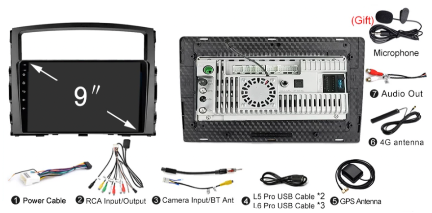 Mitsubishi Shogun/Parejo | 2006-2014 | Android Screen VMS