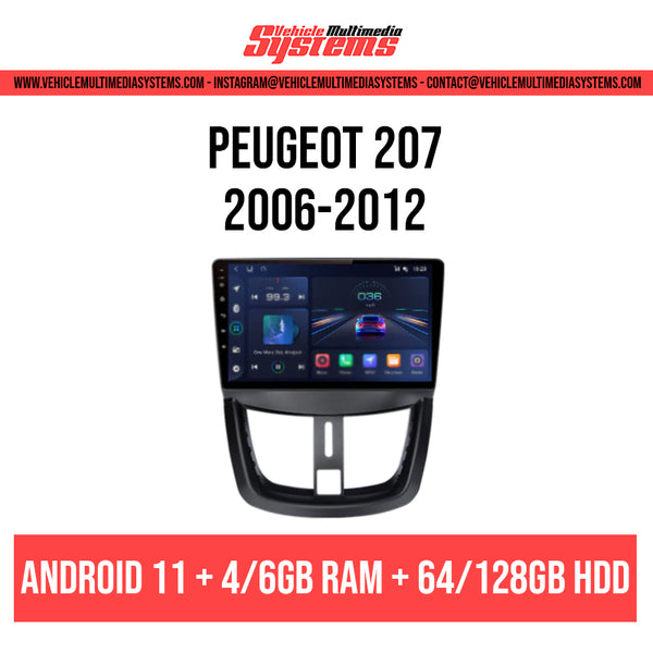 9 ANDROID 12 Autorádio - Peugeot 207 - CarPlay (4+32GB)