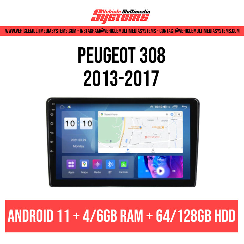 Peugeot 308 | 2013-2017 | Android Screen VMS