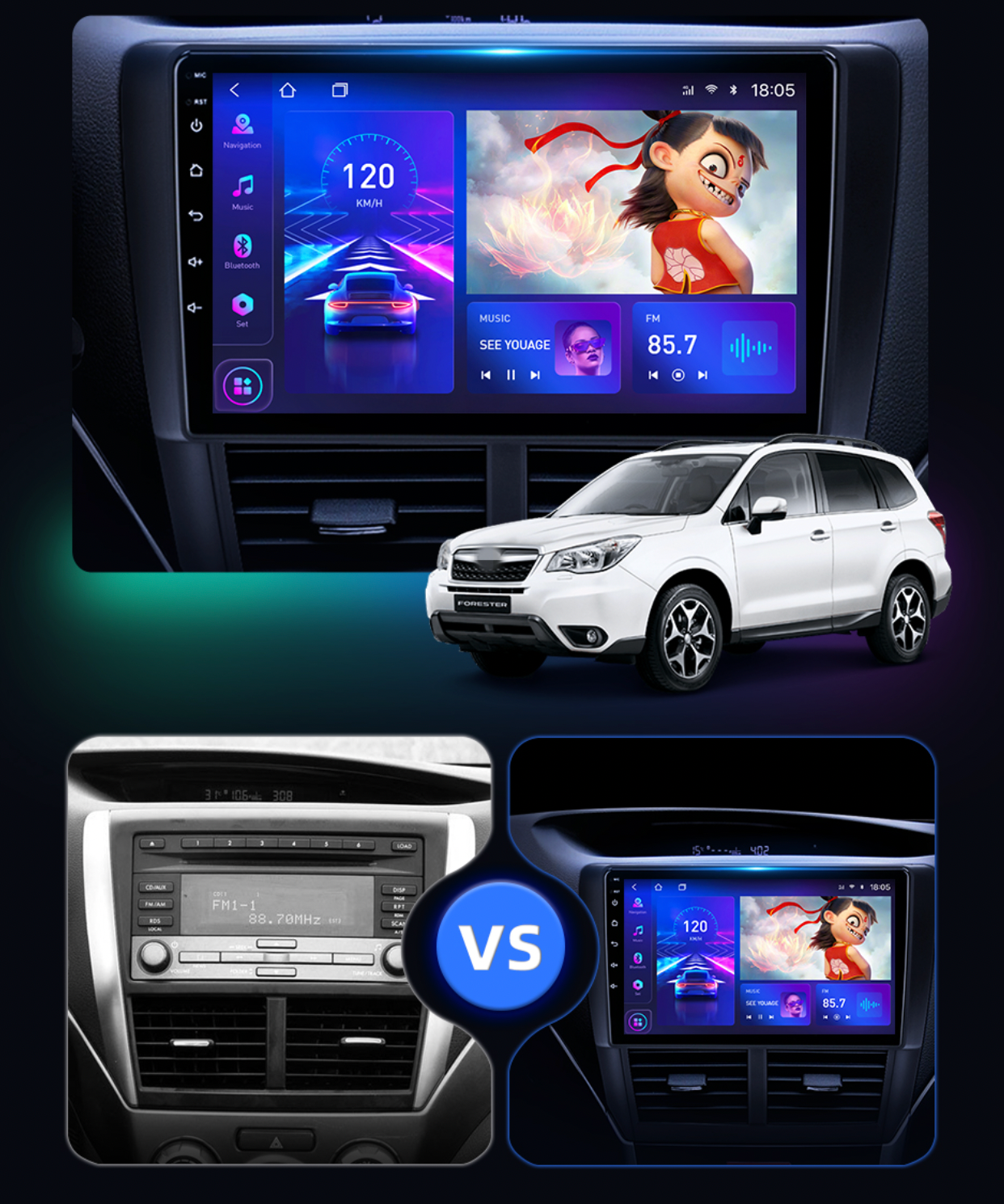 Subaru Forester | 2007-2013 | Android Screen VMS