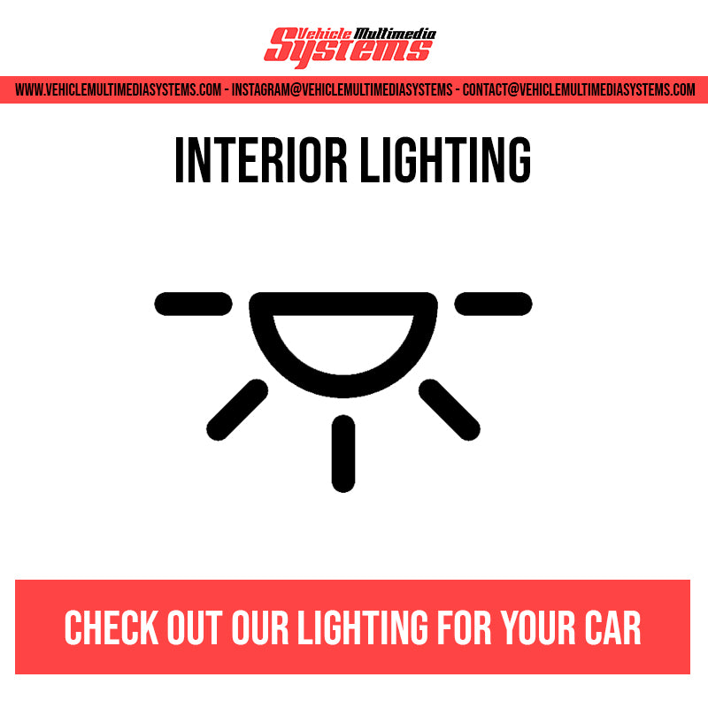 Interior lighting from Vehicle Multimedia Systems