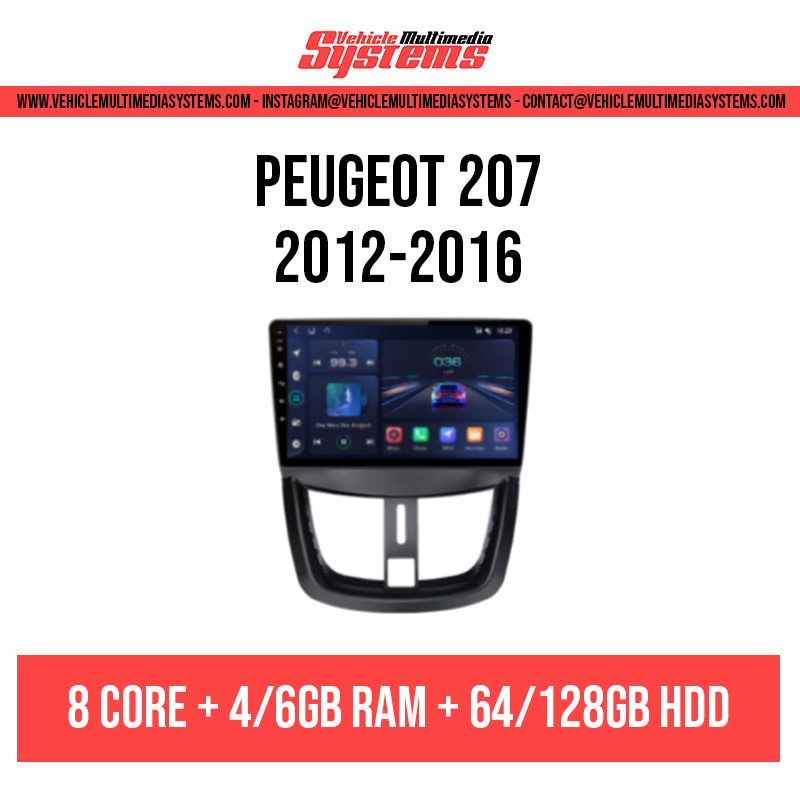 Peugeot 207 | 2006-2012 | Android Screen