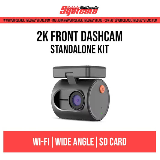 "Compact 2K QHD mini dash cam with Wi-Fi, night vision, voice control, and discreet in-car installation"