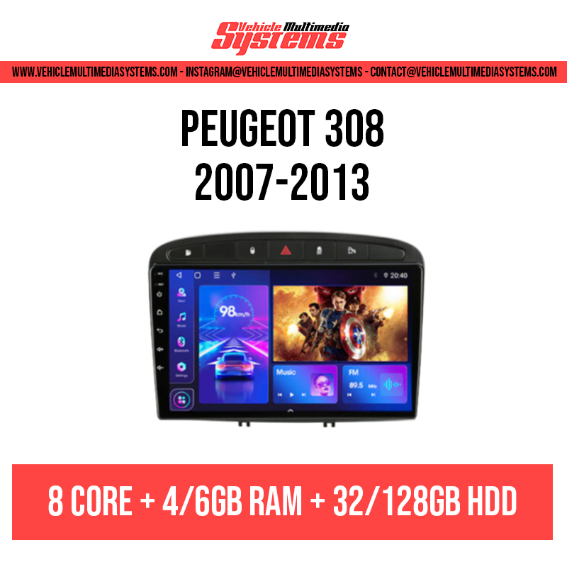 Peugeot 308 | 2007-2013 | Android Screen