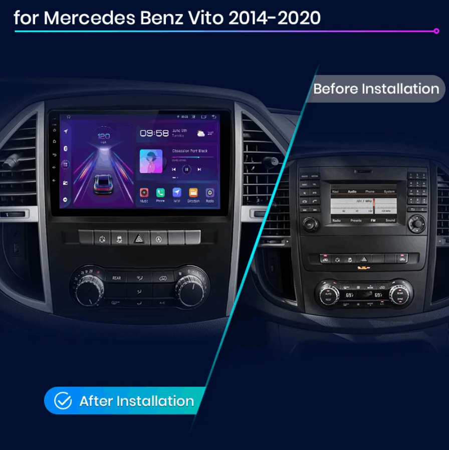 Mercedes Vito W447 Radio Removal Android Car Stereo Install Set Up 