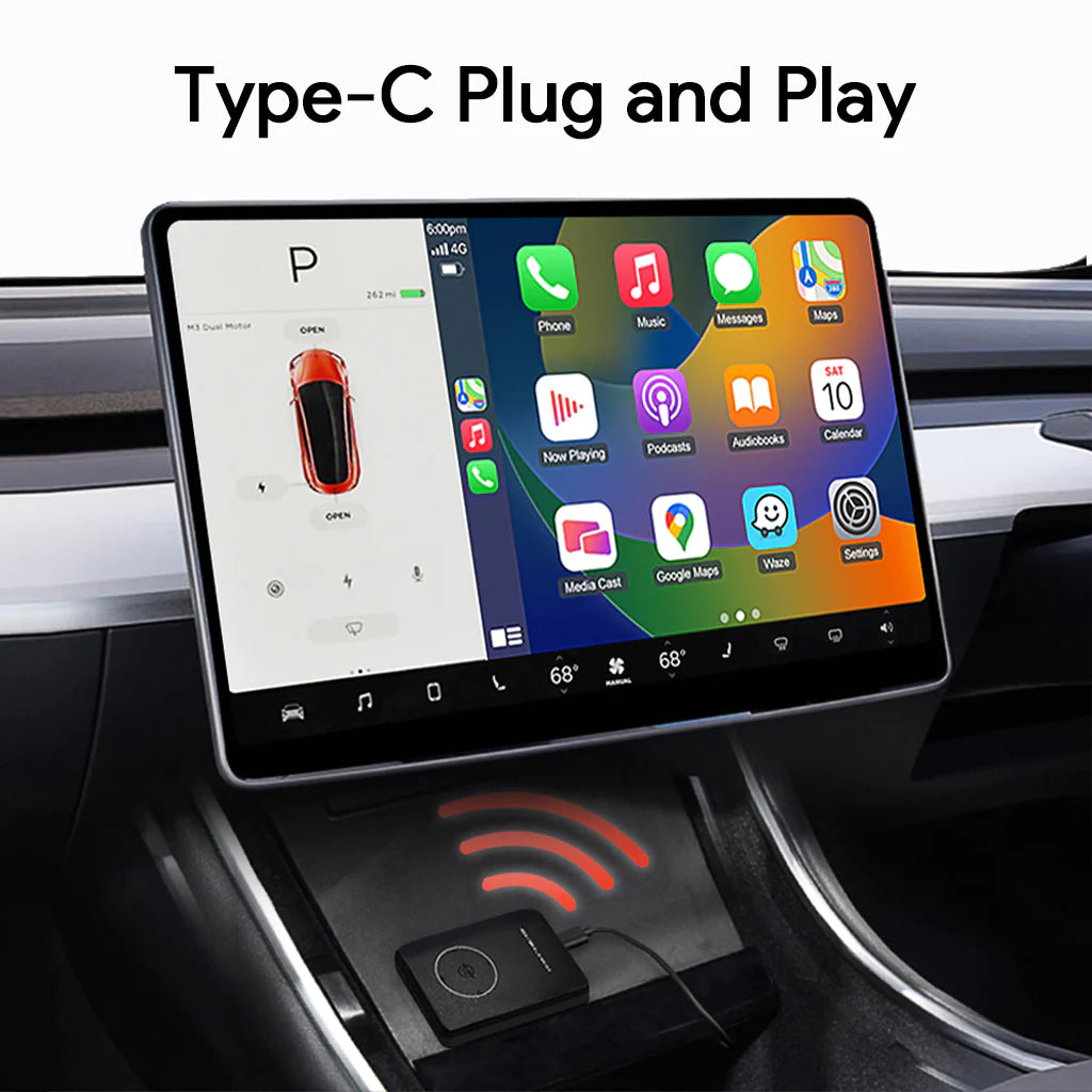 Tesla | Caja inalámbrica Carplay