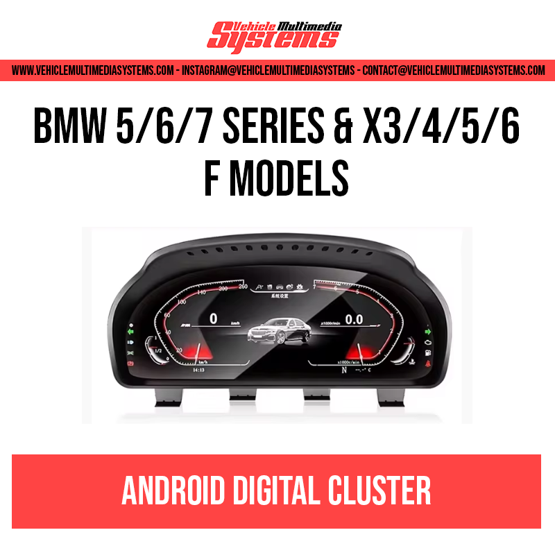 BMW 5/6/7 Series & X3/4/5/6 | F Series | Digital Cluster