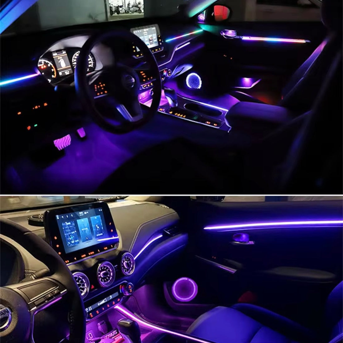 Ambient Lighting System | Multi-Mode RGB Interior Light Kit for All ...