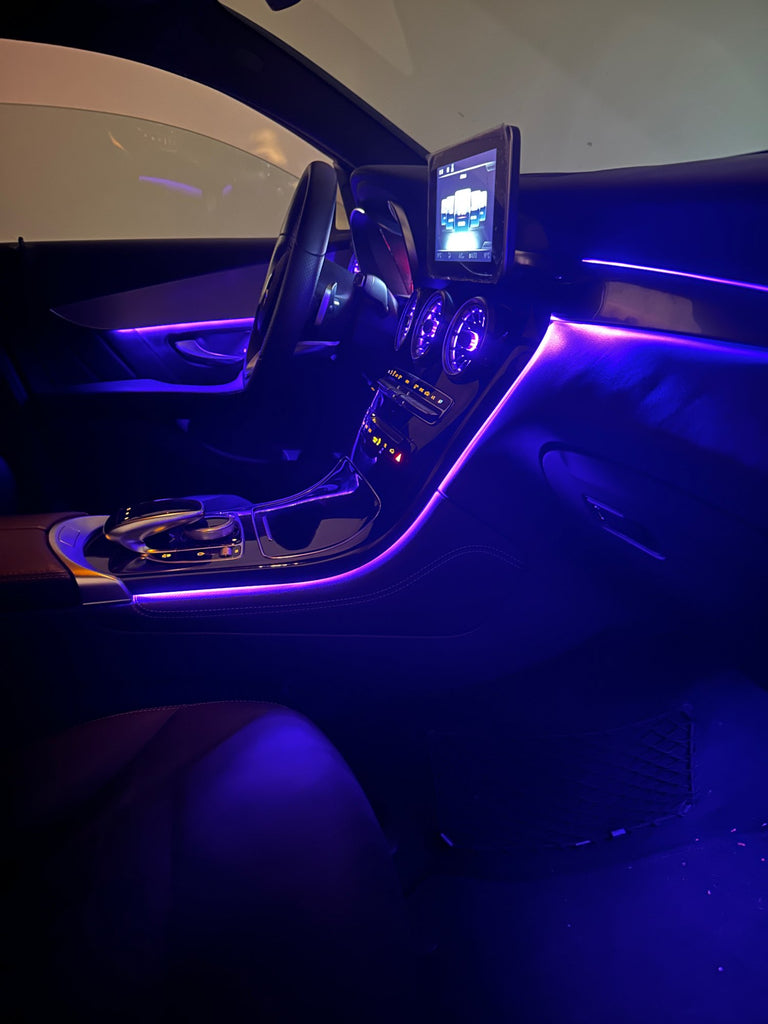 MOTOS Strike Tappetini Auto In Velours Per Mercedes-Benz GLC X253 (dal 2015) – Grigio – Set Standard In Tessuto