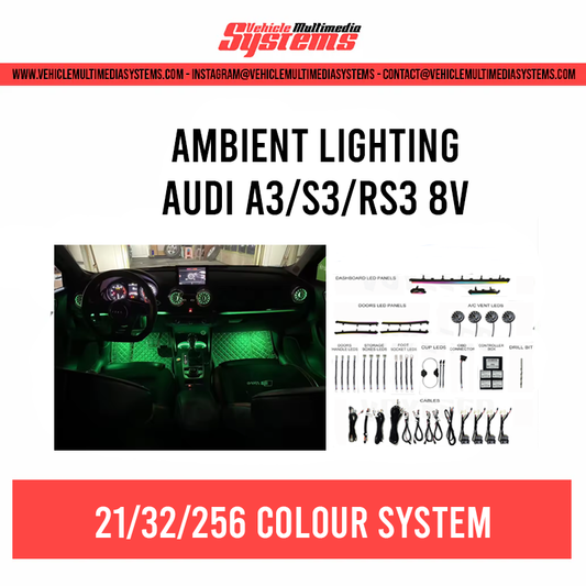 Audi A3/S3/RS3 | 8V | OEM Style Ambient Lighting Kit