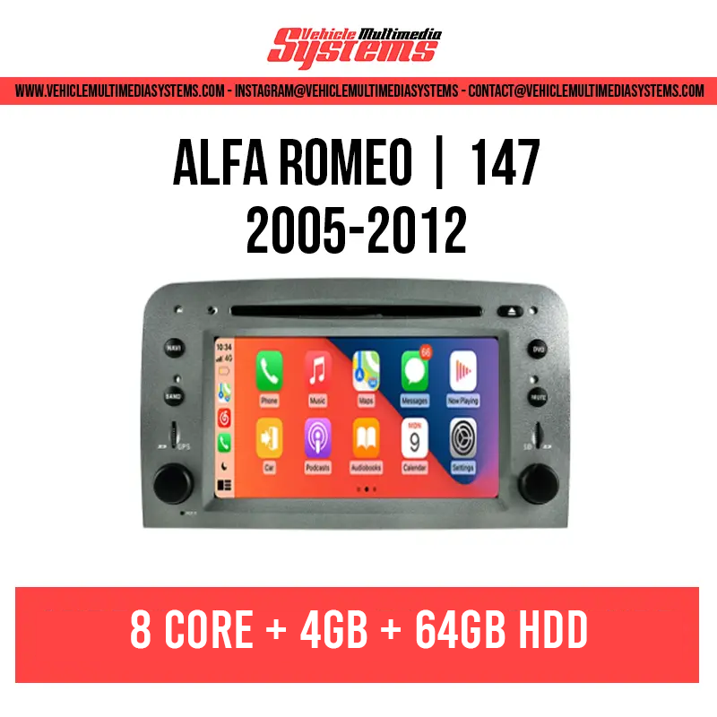 Alfa Romeo 147 | 2005-2012 | Android Screen