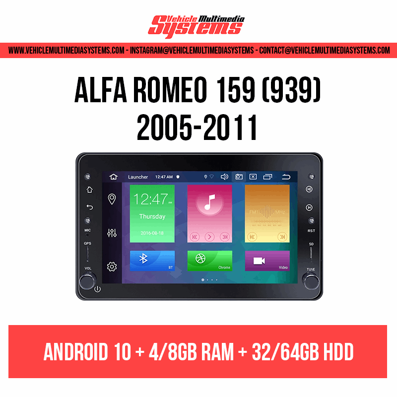 Alfa Romeo 159 (939) | 2005-2011 | Android Screen VMS
