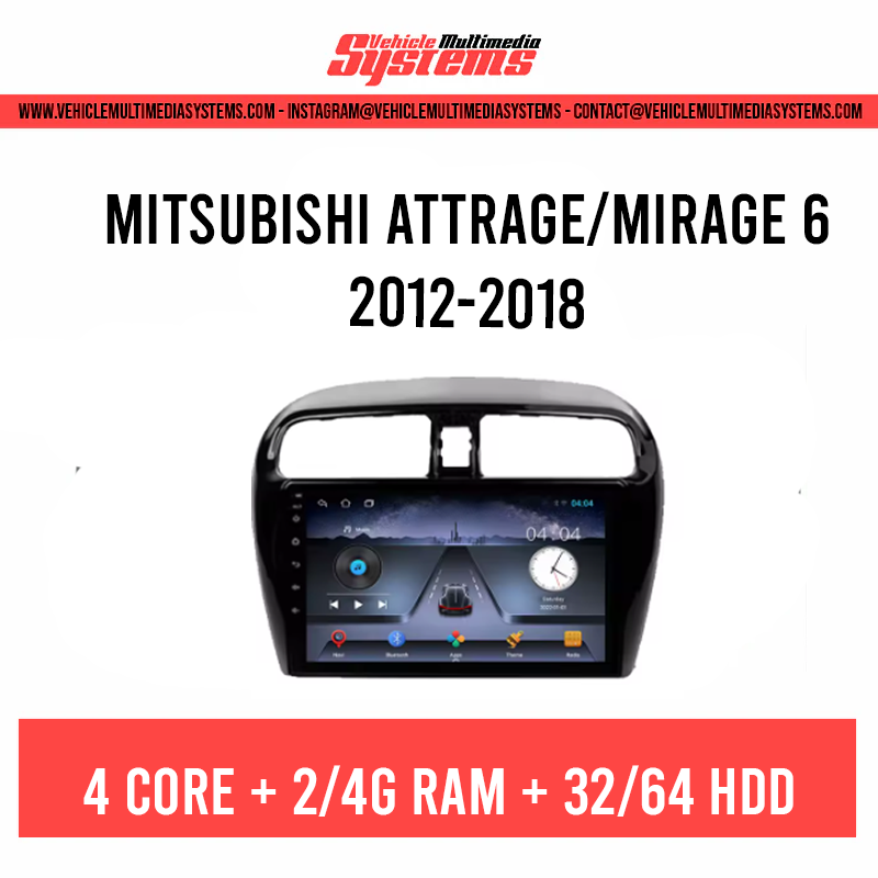 Mitsubishi Attrage/Mirage 6 | 2012-2018 | Android Screen