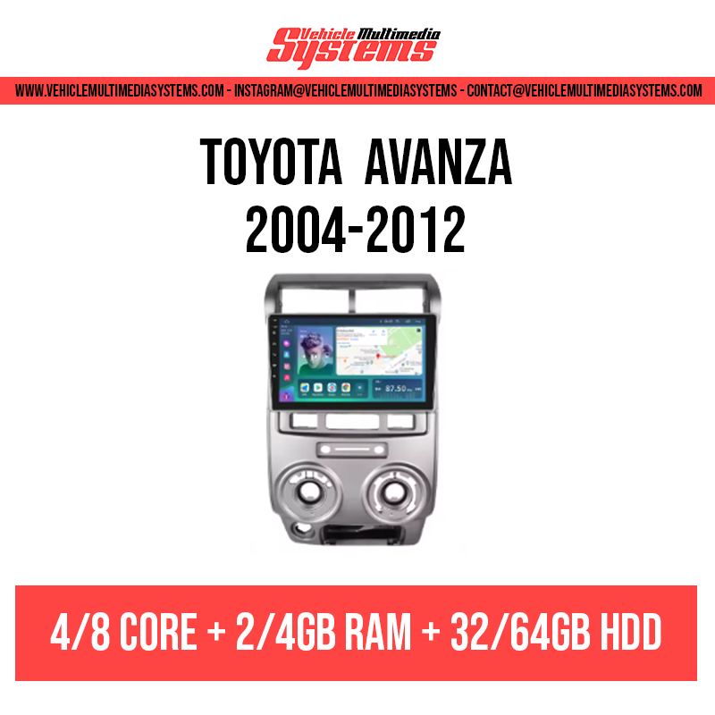 Toyota Avanza RHD | 2004-2012 | Android Screen