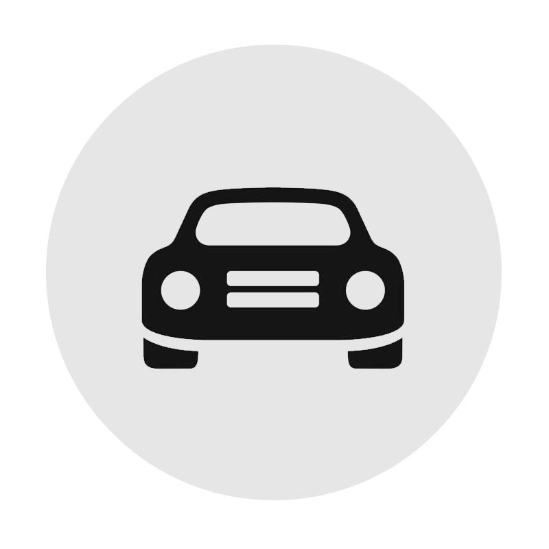 "Icon of car body silhouette representing bodykits, exterior styling, and aerodynamic kits for vehicles"