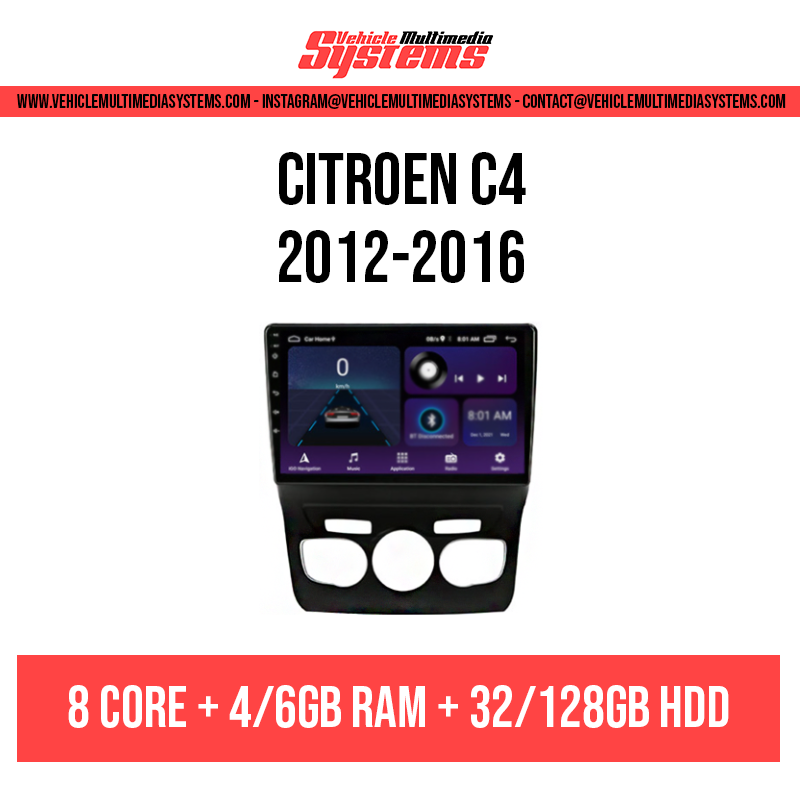Citroen C4 | 2012-2016 | Android Screen