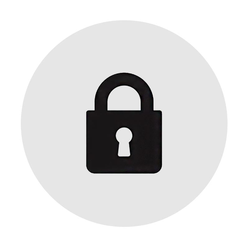 "Icon of a padlock symbolising car security systems, alarms, and anti-theft devices"