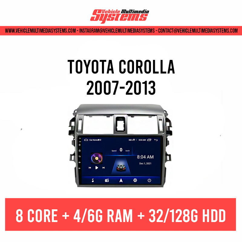 Toyota Corolla | 2007-2013 | Pantalla Android